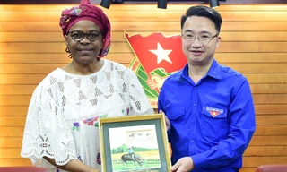 Bí thư T.Ư Đoàn tiếp Tổng Thư ký Hội nghị Bộ trưởng Thanh niên và Thể thao Pháp ngữ