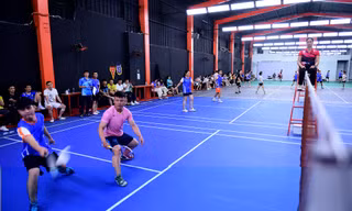 Thanh niên công nhân 'so vợt' trong ngày hội lan tỏa năng lượng tích cực