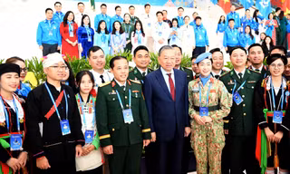 Tổng Bí thư Tô Lâm dự phiên trọng thể Đại hội đại biểu toàn quốc Hội LHTN Việt Nam lần thứ IX 