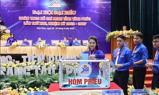 Toàn cảnh phiên trọng thể Đại hội Đoàn tỉnh Vĩnh Phúc nhiệm kỳ 2022 - 2027