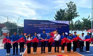 Khánh thành thêm không gian rèn luyện thể thao cho thanh niên