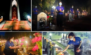 Lung linh ánh nến tri ân các Anh hùng liệt sỹ
