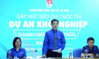 Anh Ngô Văn Cương phát biểu tại chương trình. Ảnh: Dương Triều