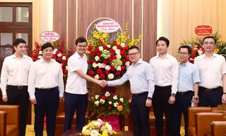Bí thư thứ nhất Trung ương Đoàn chúc mừng Báo Nhân Dân, Thông tấn xã Việt Nam, Ban Tuyên giáo và Dân vận Trung ương 