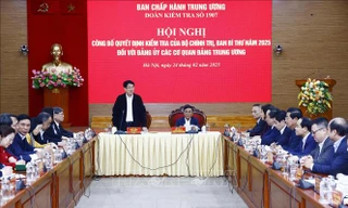 Hội nghị triển khai quyết định kiểm tra tại Đảng ủy các cơ quan đảng Trung ương