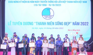 Vinh danh 20 gương thanh niên sống đẹp và 55 cán bộ làm công tác Hội