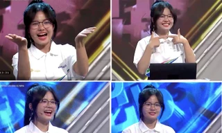 Nụ cười 'đốn tim' khán giả, nữ sinh Hà Tĩnh giành vòng nguyệt quế Đường lên đỉnh Olympia 25