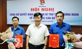 Công bố quyết định chức danh Bí thư, Phó Bí thư Tỉnh Đoàn Long An