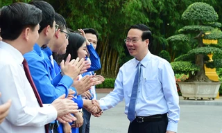 Chủ tịch nước Võ Văn Thưởng gặp mặt 75 thanh niên tiên tiến làm theo lời Bác 