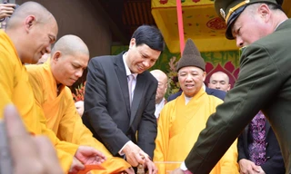 Lãnh đạo tỉnh Quảng Ninh khai ấn xuân Yên Tử.