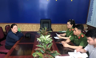 Bà Bích cho người lao động vay tiền với mức lãi cắt cổ, ảnh: Công an cung cấp.