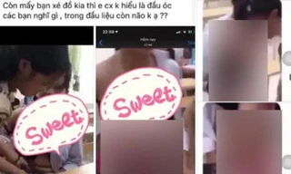 Nữ sinh Quảng Ninh bị bạn lột đồ, quay clip ngay tại lớp học