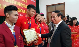 Hải Phòng 'mưa' tiền thưởng cho các VĐV đạt thành tích cao SEA Games 30
