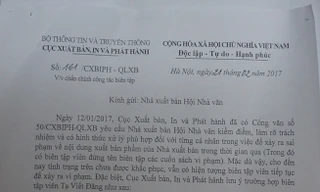 NXB yếu kém, Hội Nhà văn đứng ngoài cuộc?