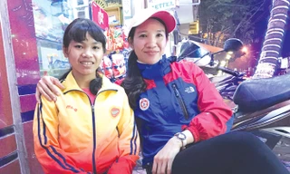 Pi Năng Rê Chêm (trái) và HLV Phạm Đình Khánh Đoan hiện đã có mặt tại Ninh Bình chuẩn bị cho giải năm nay. Ảnh: Vĩnh Xuân.