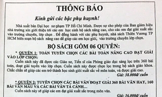 Vận động phụ huynh mua sách trái quy định