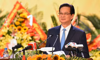 Thủ tướng Nguyễn Tấn Dũng phát biểu chỉ đạo tại Đại hội Đảng bộ thành phố Hải Phòng.