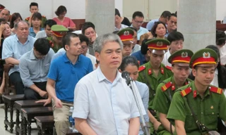 Bị cáo Nguyễn Xuân Sơn bị tuyên án tử hình về các tội danh: Tham ô tài sản, lạm dụng chức vụ quyền hạn chiếm đoạt tài sản. Ảnh: Xuân Ân.