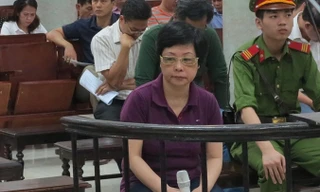 Bị cáo Châu Thị Thu Nga tại tòa sơ thẩm.