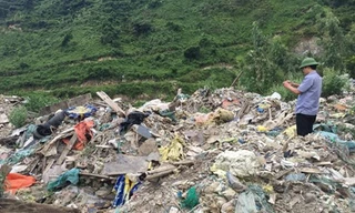 Rác thải của Formosa tại Kỳ Anh. Ảnh: CTV.