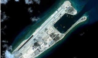 Đá Chữ Thập thuộc quần đảo Trường Sa của Việt Nam đang bị phía Trung Quốc chiếm đóng trái phép. (Nguồn: Reuters)