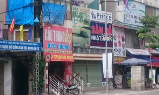 Nhiều công trình siêu mỏng, siêu méo xuất hiện trên phố Thanh Nhàn.