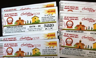 Vé số UBND phường Thống Nhất tự in và phát hành.