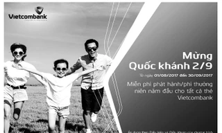 Vietcombank ưu đãi các chủ thẻ nhân dịp 2/9