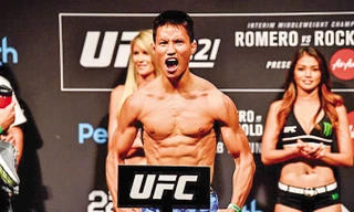 Ben Nguyễn từng được bầu chọn vào top 10 ngôi sao mới của làng võ thuật tổng hợp UFC.