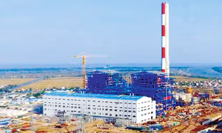 Toàn cảnh nhà máy nhiệt điện Thái Bình 2. Ảnh: PV.