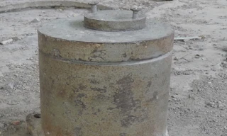 Thiết bị chứa nguồn phóng xạ Cs-137. Ảnh: Sở KHCN Bắc Kạn.