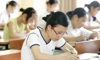 Thi THPT QG 2016 tại Hà Nội. Ảnh: Hồng Vĩnh.