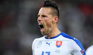 Hamsik chính là nhân tố tạo nên sự khác biệt, giúp Slovakia đánh bại tuyển Nga. Ảnh: GETTY IMAGES.