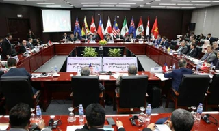 Cuộc họp của lãnh đạo TPP bị trì hoãn sau khi đại diện Canada không tham gia cuộc họp. Ảnh: Reuter.