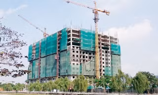 Dự án nhà ở xã hội Đồng Mô (Hoàng Mai, Hà Nội). Ảnh: Như Ý.