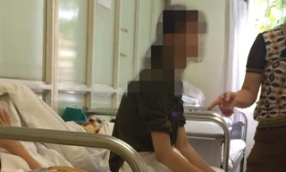 Trẻ vị thành niên N.Th.H. đang đợi để phá thai 6 tuần tuổi. Ảnh T.H.