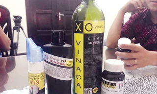 Sản phẩm của Vinaca bị cơ quan chức năng thu giữ. Ảnh: Hiểu Minh.