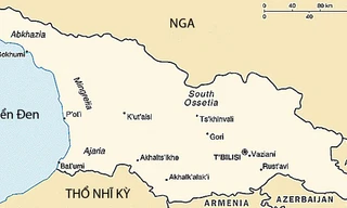 Nga và Gruzia có chung đường biên giới.
