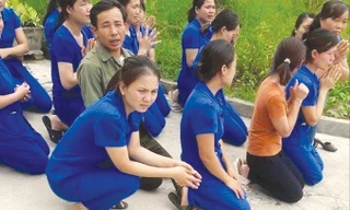 Ai dàn dựng cho các cô quỳ, khóc?