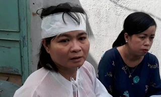 Người vợ thất thần trước sự ra đi đột ngột của anh An.