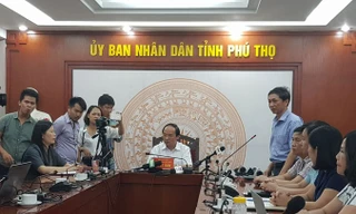 Phó Chủ tịch tỉnh Phú Thọ chủ trì họp báo thông tin vụ việc.