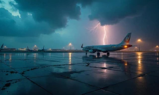 Gần 270 chuyến bay hoãn hủy, hàng nghìn người mắc kẹt trong giông bão 