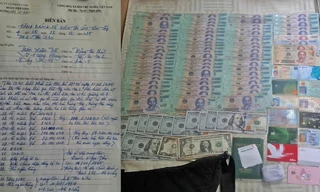 Tìm chủ nhân túi xách chứa nhiều tiền bỏ trên tàu hỏa