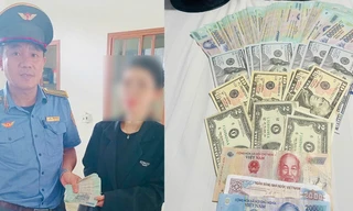 Khách nữ quên túi xách đựng nhiều tiền trên tàu hỏa