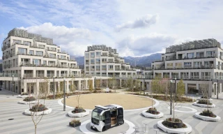 Hình ảnh thực tế đầu tiên về thành phố chỉ có xe tự lái 