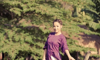 Thúy Nga thành gái quê vẫn xinh