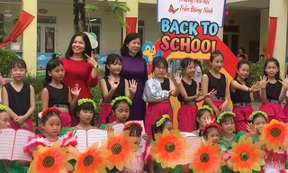 Hà Nội: Lễ khai giảng đáng nhớ của cô trò trường Tiểu học Trần Đăng Ninh