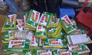 Phát hiện 1.500 ống thuốc thúc chín quả