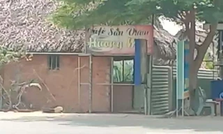 Quán cà phê xảy ra vụ án.