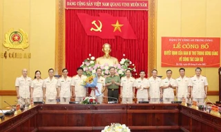 Bộ trưởng Tô Lâm chúc mừng Ủy ban Kiểm tra Đảng ủy Công an Trung ương nhiệm kỳ 2020-2025.